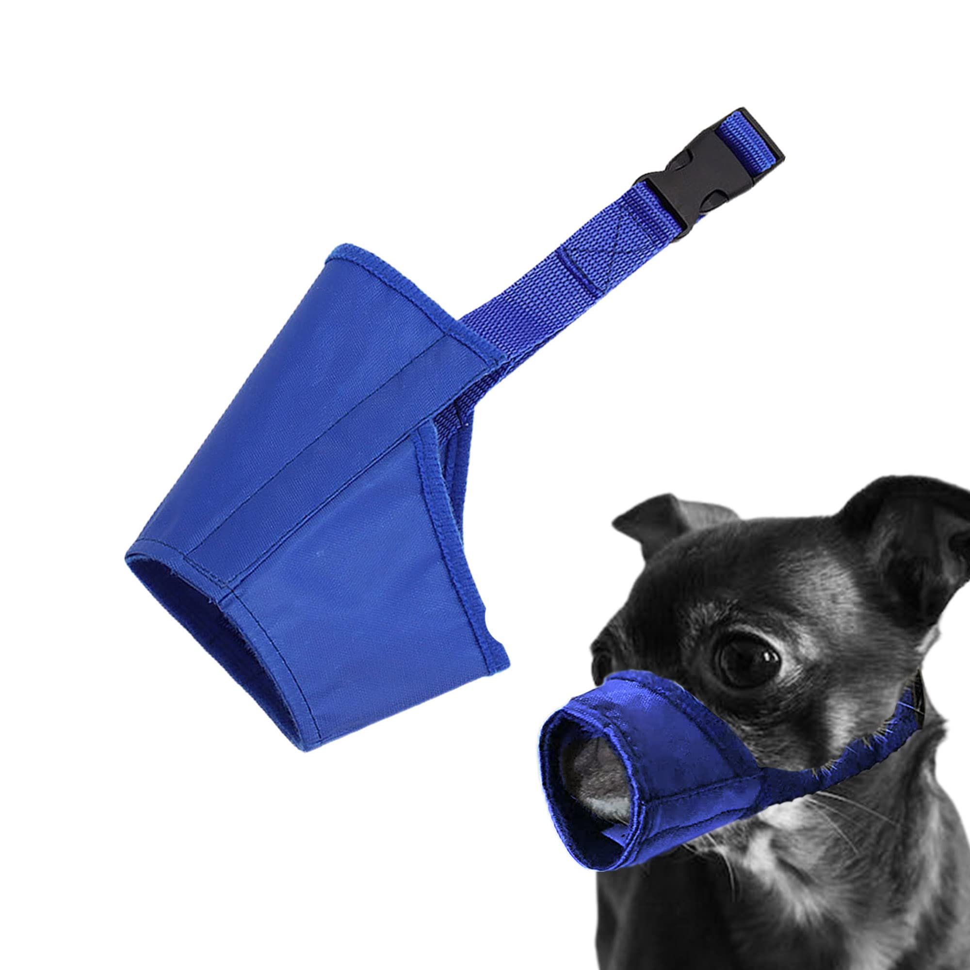 Parts ExpressDog, Soft Anti-Biting Barking Chewing, Breathable Waterproof Adjustable for Small Medium Dogs,Blue (XS)