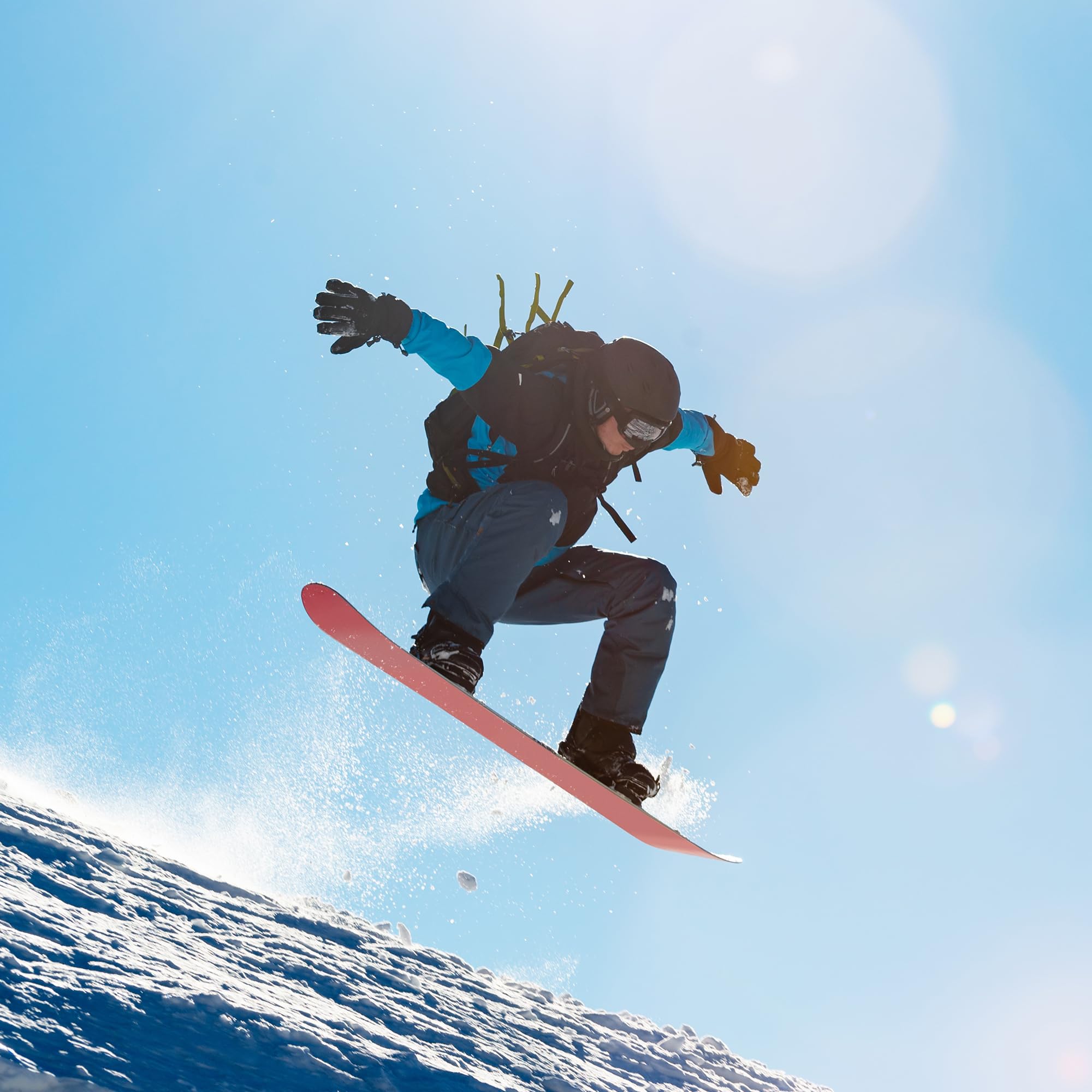 meteor Casque de ski avec visière renforcée de contraste et miroir de haute qualité - Casque de ski et snowboard pour une vision claire - Avec système de ventilation - Pour adultes et enfants