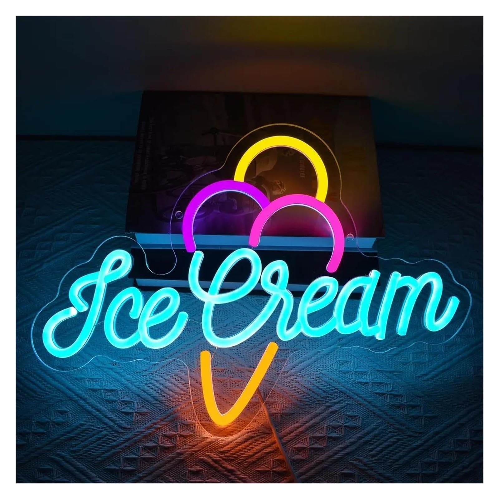 Insegna al Neon Insegna al neon a LED cono gelato