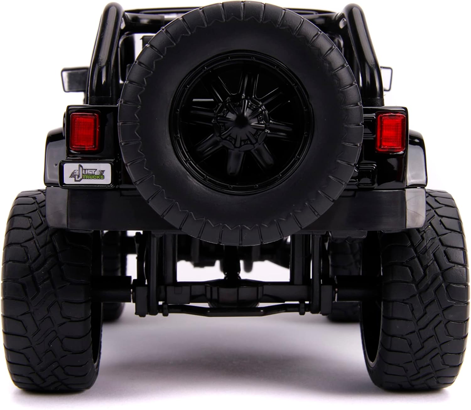 Jada Toys Just Trucks 2007 Jeep Wrangler Black/Pink Camo with Rack 1:24 Die-cast Vehicle