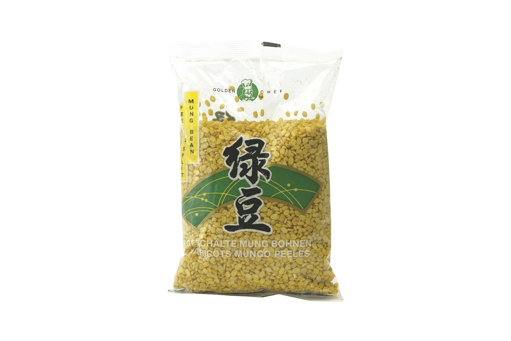 GOLDEN CHEF Peeled Split Mung Beans, 400 g