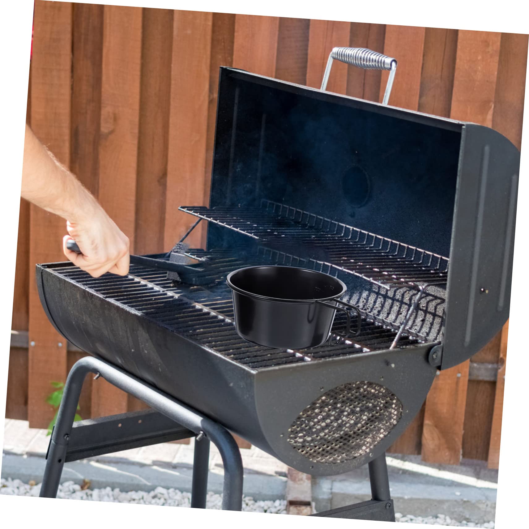 Toddmomy 2stücke Edelstahl Camping Schüssel Mit Griff Faltbare Kochschüssel Für Outdoor-aktivitäten Leicht Und Bruchsicher Für Camping Und Alltag Praktisches Zubehör Für