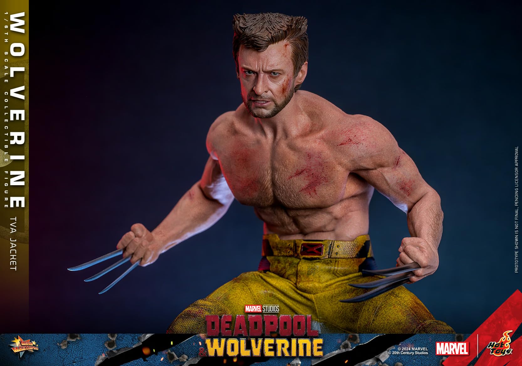 Hot Toys Marvel Comics Deadpool & Wolverine Wolverine (Versione con Giacca TVA) Figura da Collezione 1/6 Scala 30 cm