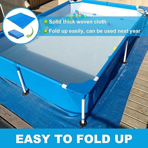 Miniatura 4 de Lona rectangular de polietileno impermeable de 16.4 x 9.8 pies, lona a prueba de sol para pintura, lona de camping