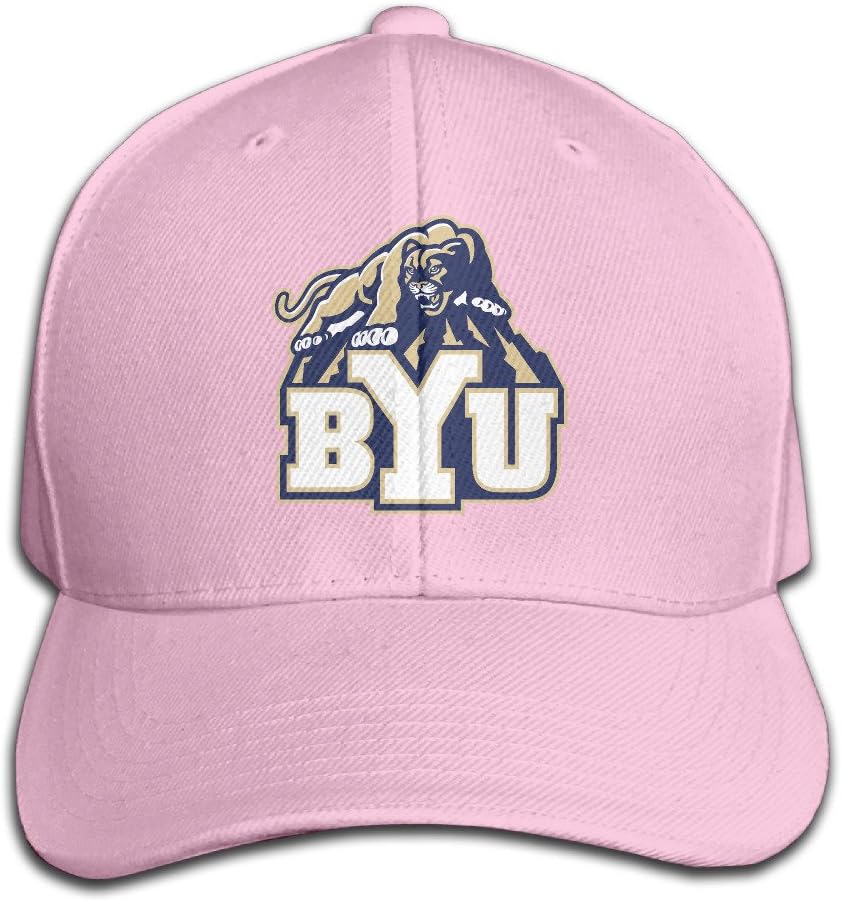 Evaly Vintage Unisex-Adult Brigham Young University BYU The Y Cougars Baseball Cap Hats Pink