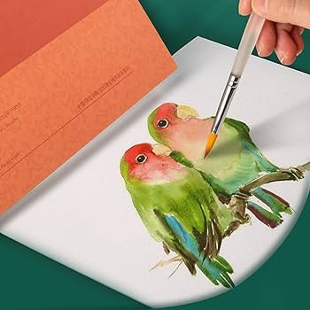 Amazon | MEEDEN 画用紙 水彩紙 20枚入 中目（冷間圧紙）32K規格