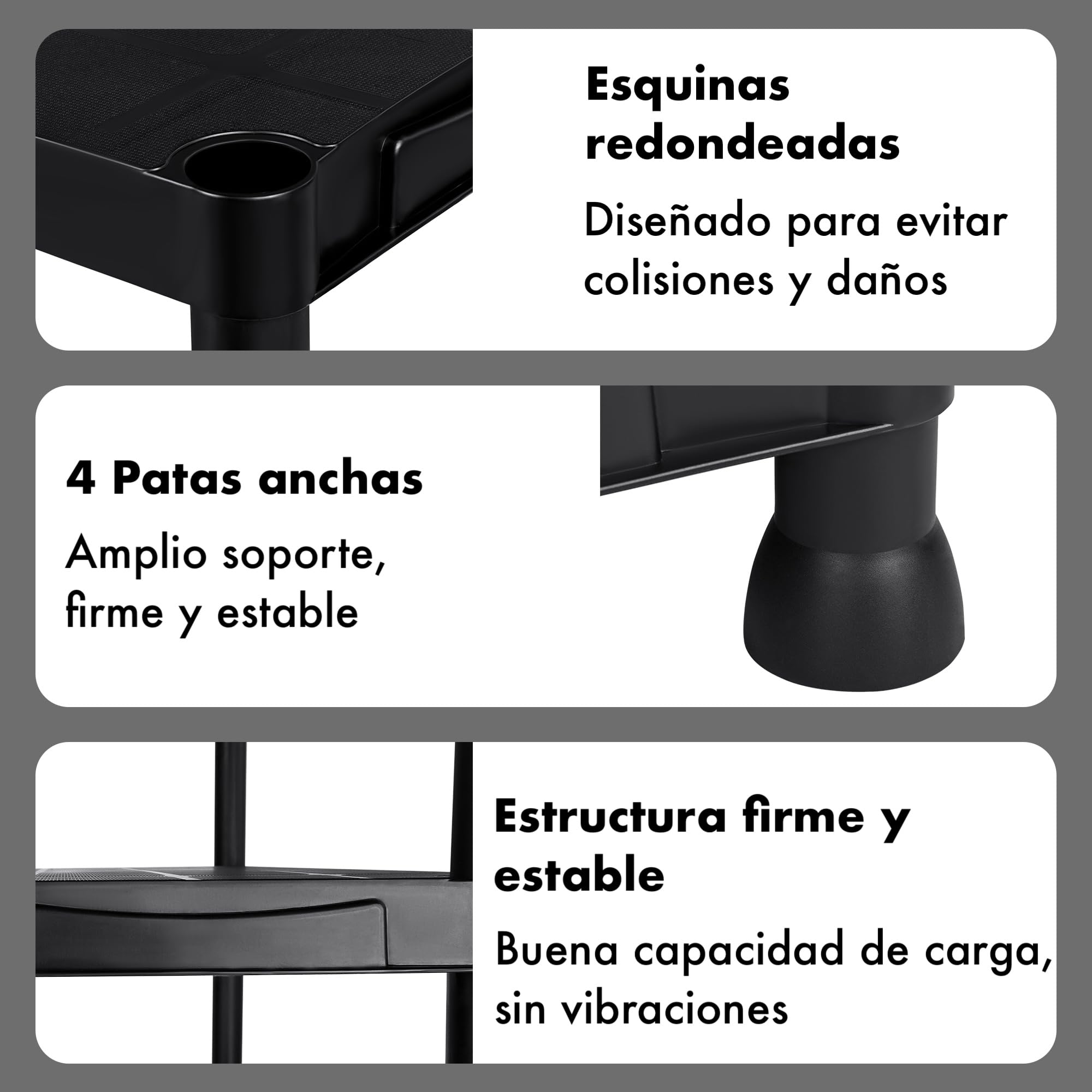 Pack 2 estanterías de plástico modulares 170x60x30 cm con 5 baldas Resistentes Cada una | Almacenaje Ideal para Interior y Exterior: Garaje, trastero, jardín, Oficina | Montaje sin Herramientas — view 7