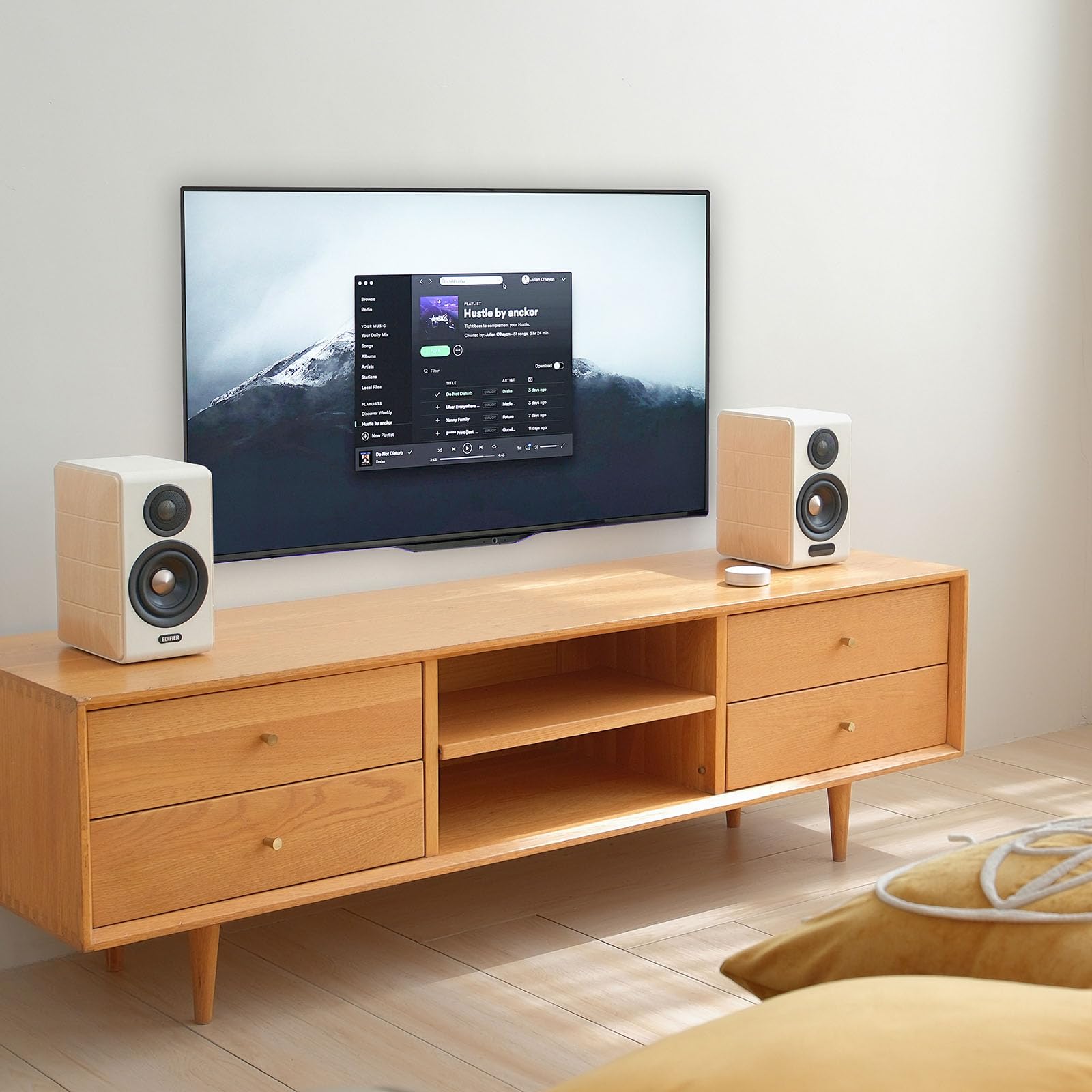 Edifier S880DB MKII Hi-Fi Bookshelf Speakers, 88W RMS, White