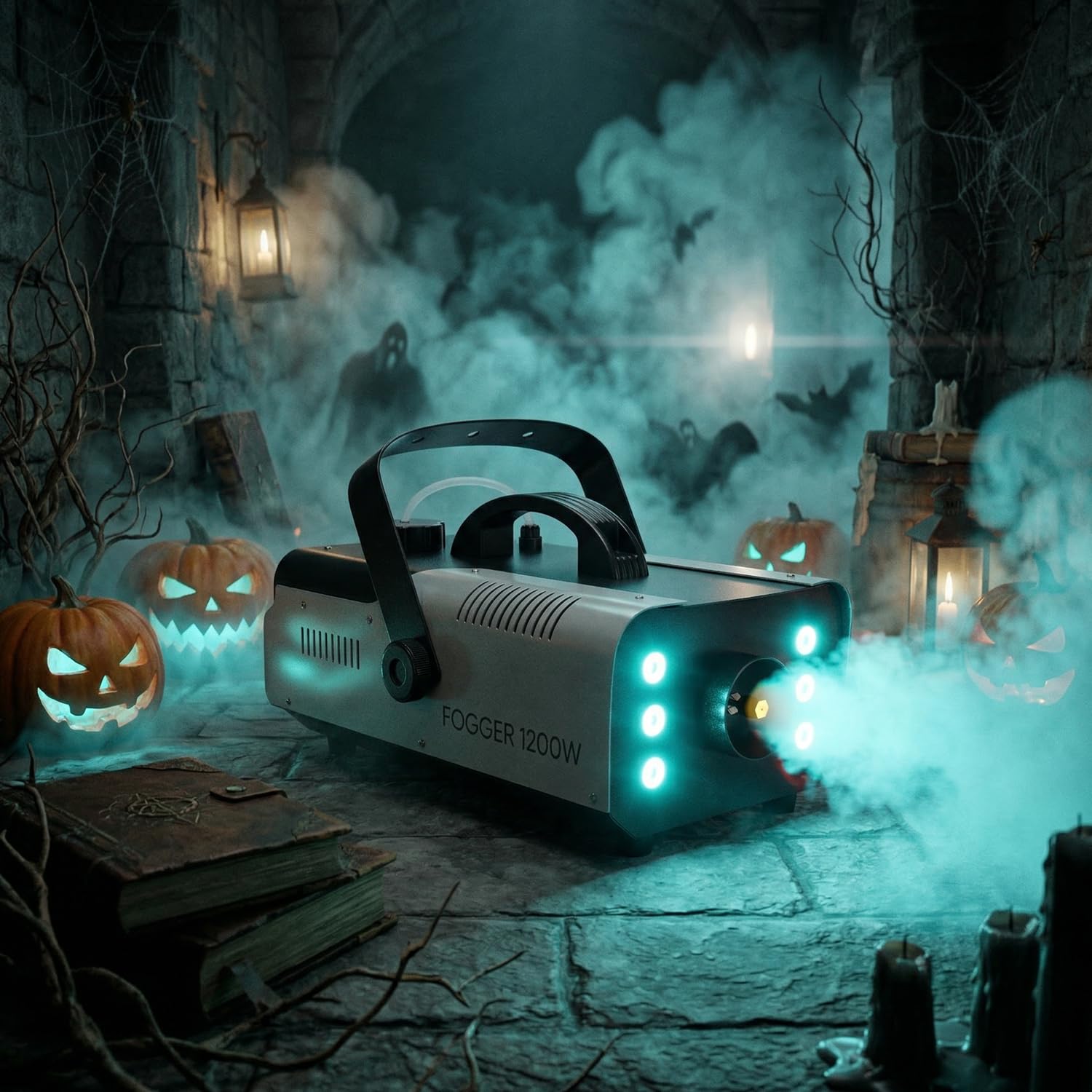 Amazon.com: HOLDLAMP Halloween Fog Machine, Smoke Machine 1200W