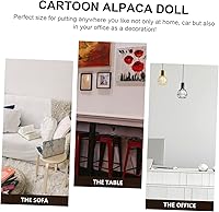 Vista 6 de 3pcs Alpaca Doll scrump Plush themberchaud Plush Stuffed Toys Plush Alpaca Figure Stuffed Animal Toy Animal Soft Toy Cuddly Toy Cozy Throw Pillow