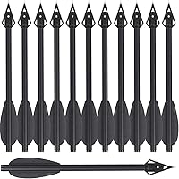 Vista 1 de Mini pernos de ballesta de aluminio, flechas de ballesta de 6.3 pulgadas, puntas afiladas de cabeza ancha, flechas de caza para 50-80 libras, mini