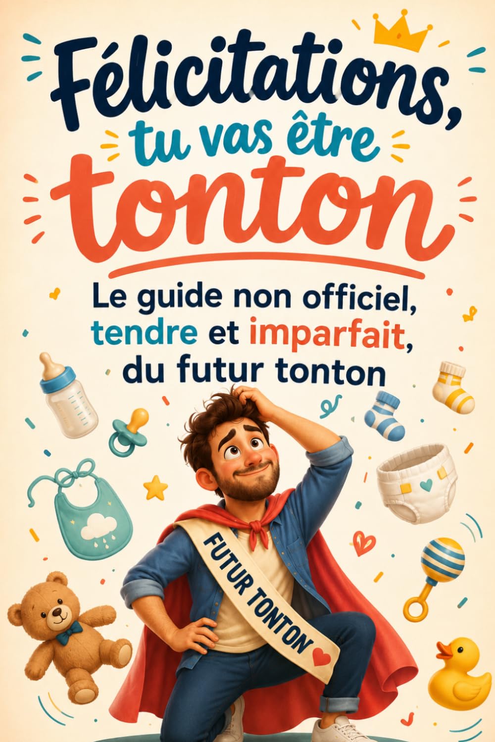 Félicitations, tu vas être tonton Le guide non officiel, tendre et imparfait, du futur tonton: Le livre cadeau tendre et drôle pour futur tonton, annonce grossesse et naissance bébé
