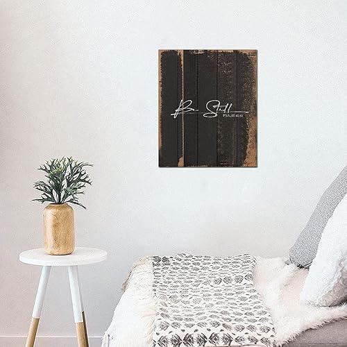Miniatura 7 de Country Wood Sign Life Positive Quote Christian Saying Be Still Religious Quotes Wooden Wall Plaque Birthday Housewarming Gift for Porch Living Room