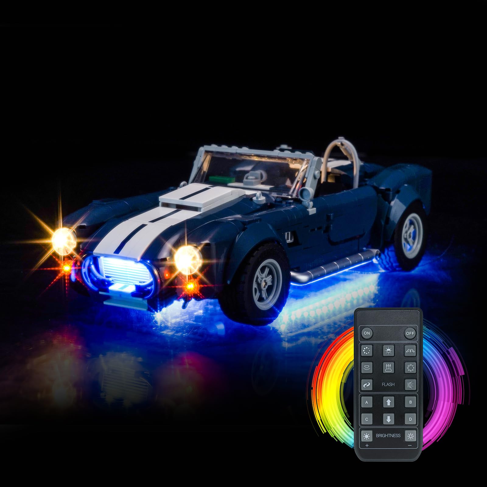 LocoLee Light kit Compatible with Lego 10357 Shelby Cobra 427 S/C - No Model Only Light, LED Lighting Accessories Compatible with Lego 10357 (RC