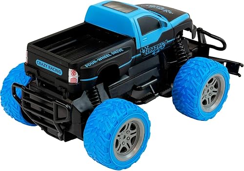 Miniatura 4 de Coches RC 118 para niños, camión monstruo de control remoto todoterreno Crawler Pick-up Juguetes RC Car Regalos para niños