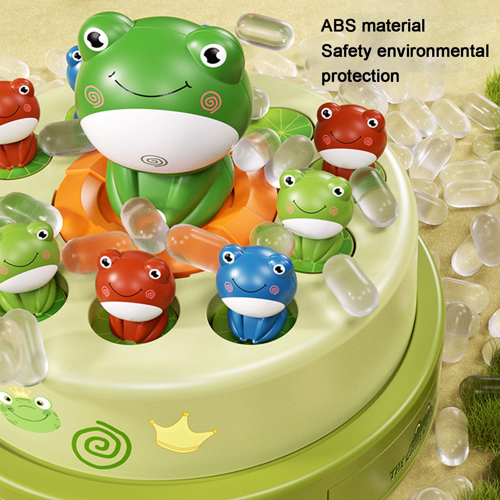 カエルおもちゃの入れ物　ミュージックあり♪ Amazon.co.jp: カエルゲーム スピンジャンプおもちゃ カエルポッピング