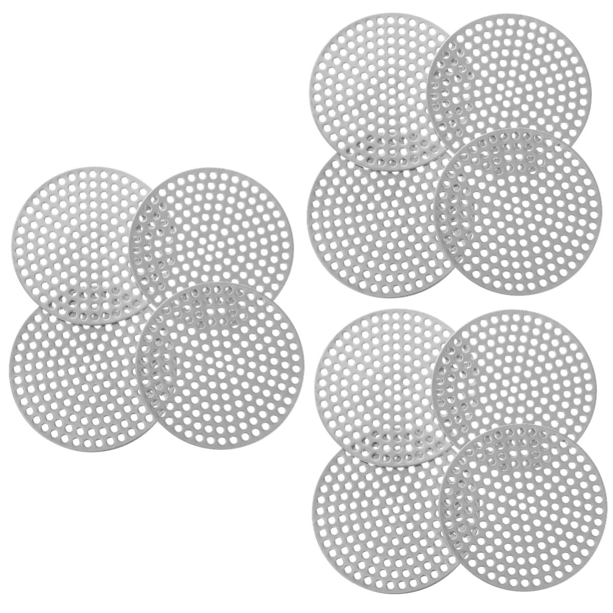 SHINEOFI 3 Sätze Teiliges Abflussabdeckung Haarsieb Für Waschbecken Und Badewanne Rostfreies Material Für Verschiedene Abflussarten Einfache Installation Verhindert 4 Stück * 3