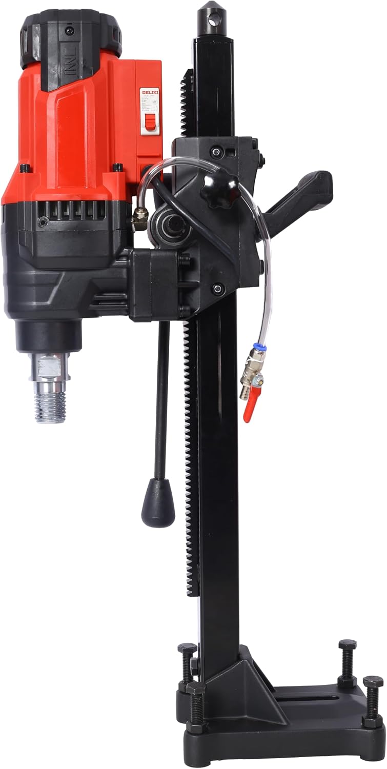 Diamond Core Drilling Machine, 8in Wet&Dry Concrete Core Drill Rig with Stand, 750RPM Speed,8in Drilling Diameter for Concrete Brick Block Stone, 3000W