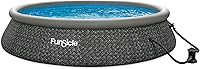 Vista 11 de Funsicle Quickset Designer - Piscina redonda sobre el suelo de 12 x 36 pulgadas, con bomba de filtro FiltraBoost de 800 GPH, cartucho de filtro tipo