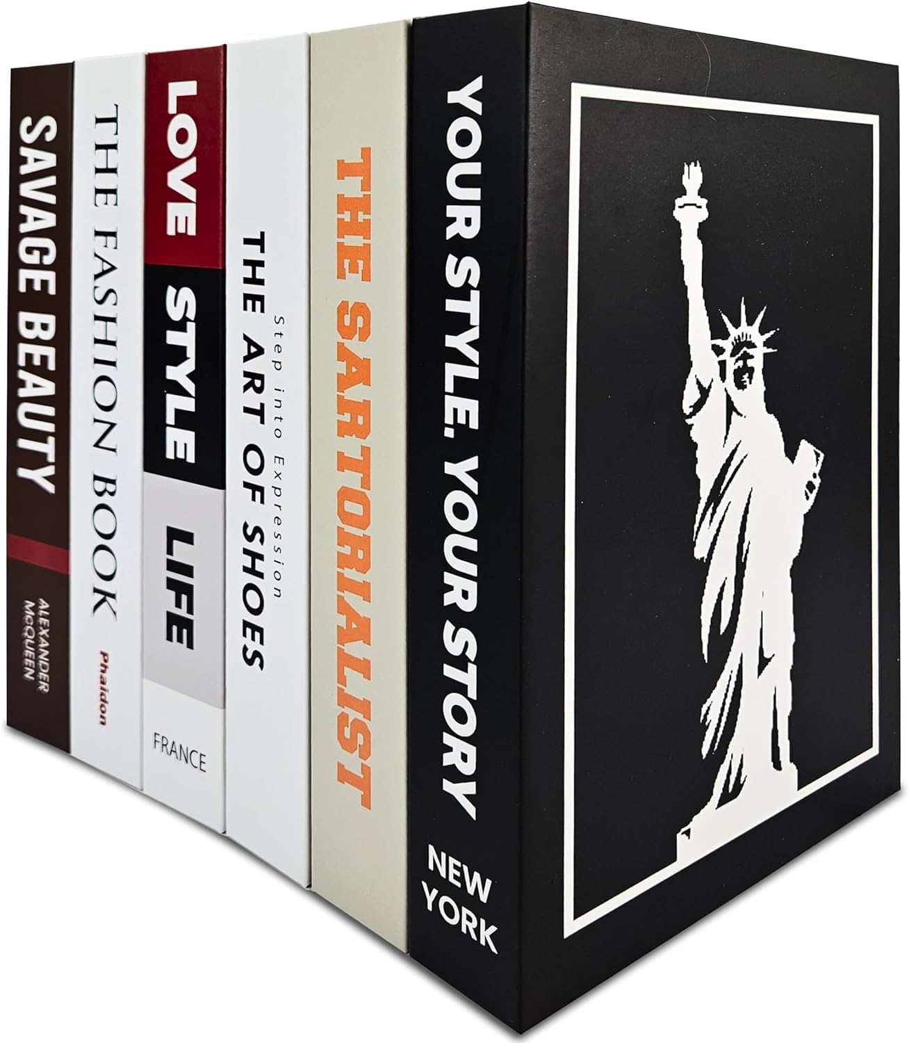 Skywin Original Hidden Storage Secret Book Box 8.3 x 6.3 x 9.4 Inches,Faux Books for Decoration,Electronics & Cord Hider,Box Hider for Router and TV Cord,Decorative Books for Home Decor & Living Room