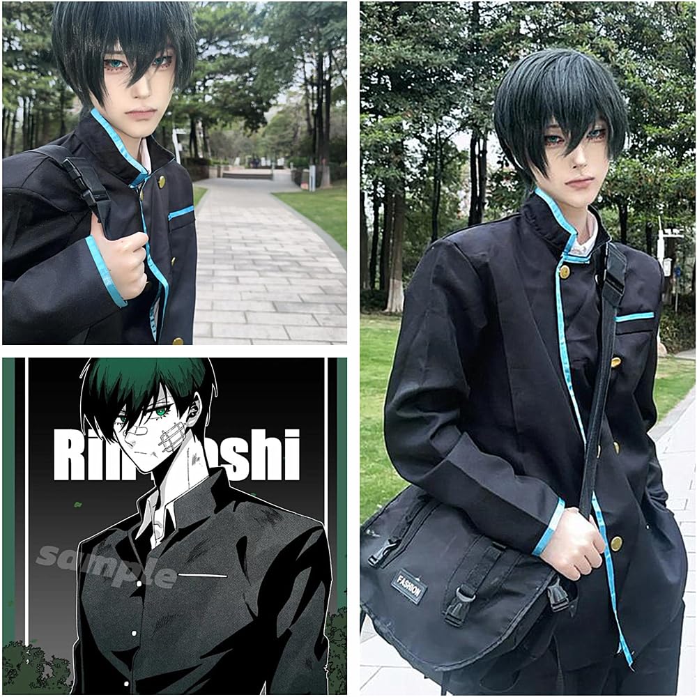 Charous Anime BLUE LOCK Cosplay Rin Itoshi Kostüm, Unisex DK Uniform Set Verwendet Für Manga Festival Ausführen Cosplay Geschenk