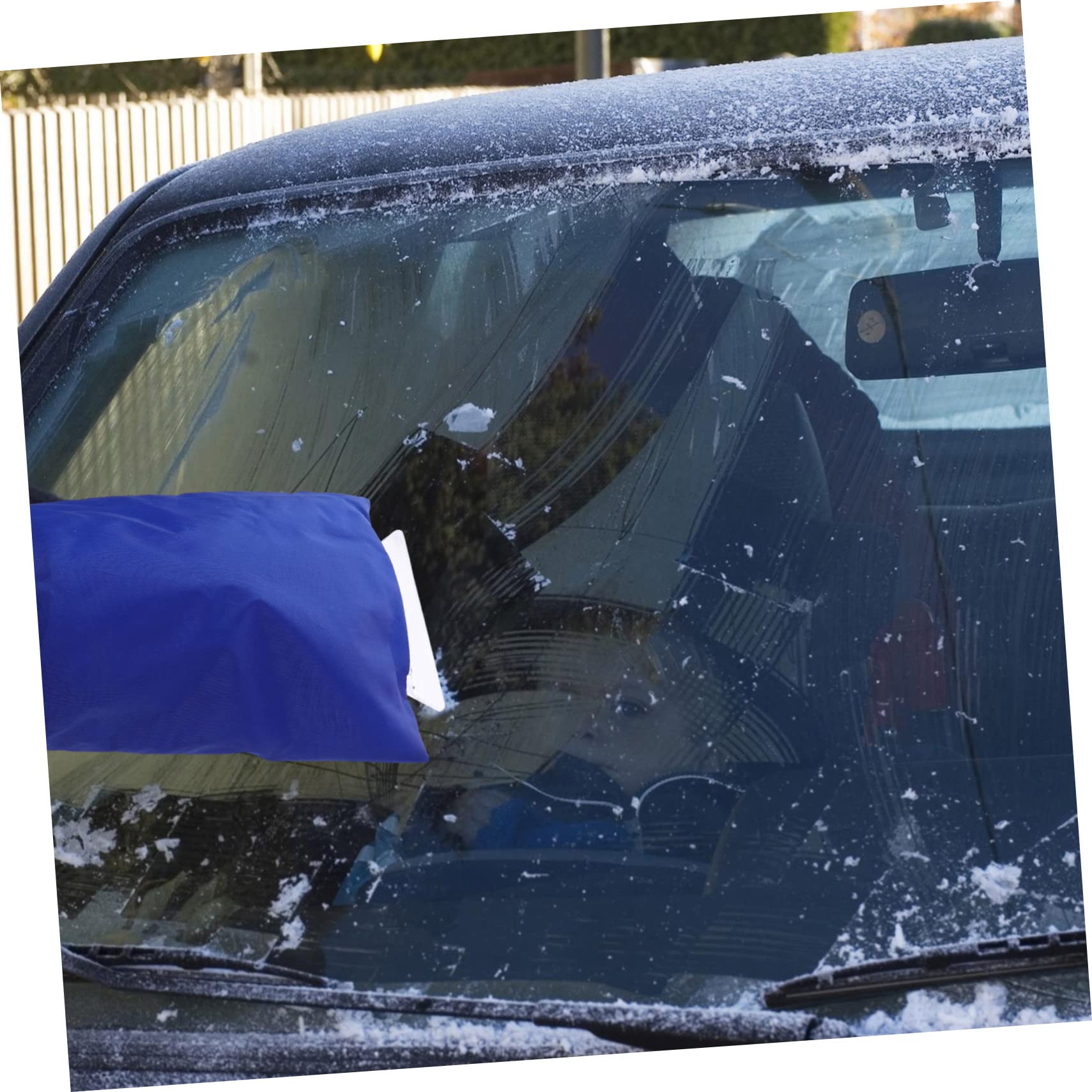 BCOATH Cushion 2pcs Snow Shovel Car Snow Removal Mittens Squeegee for Car Windows Window Ice Scraper Gloves Windshield Snow Brush for Car Waterproof Gloves Ice Shovel Scrape Snow Velvet