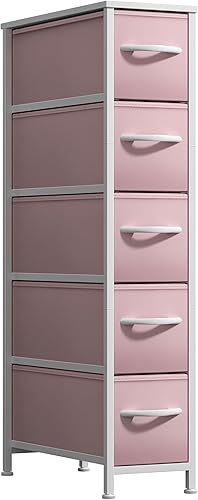 Miniatura 50 de Sorbus Torre estrecha con 4 cajones – Almacenamiento vertical para dormitorio, baño, lavandería, armarios y más, marco de acero, parte superior de