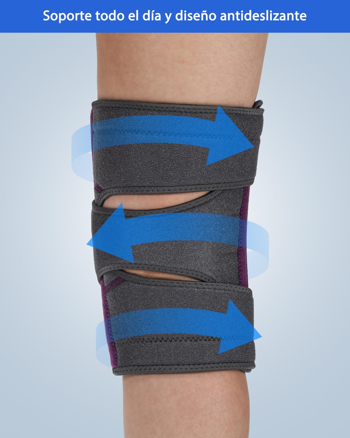 ABYON Rodillera para hombres y mujeres, artritis, desgarro de menisco, LCA, con triple estabilizador lateral y correa ajustable 360° para máximo soporte y recuperación rápida