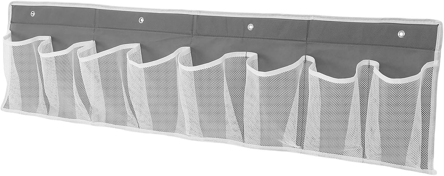 Xmas Hanging Shoe Organizer for Bedside, 8 Pocket Non-woven Fabric