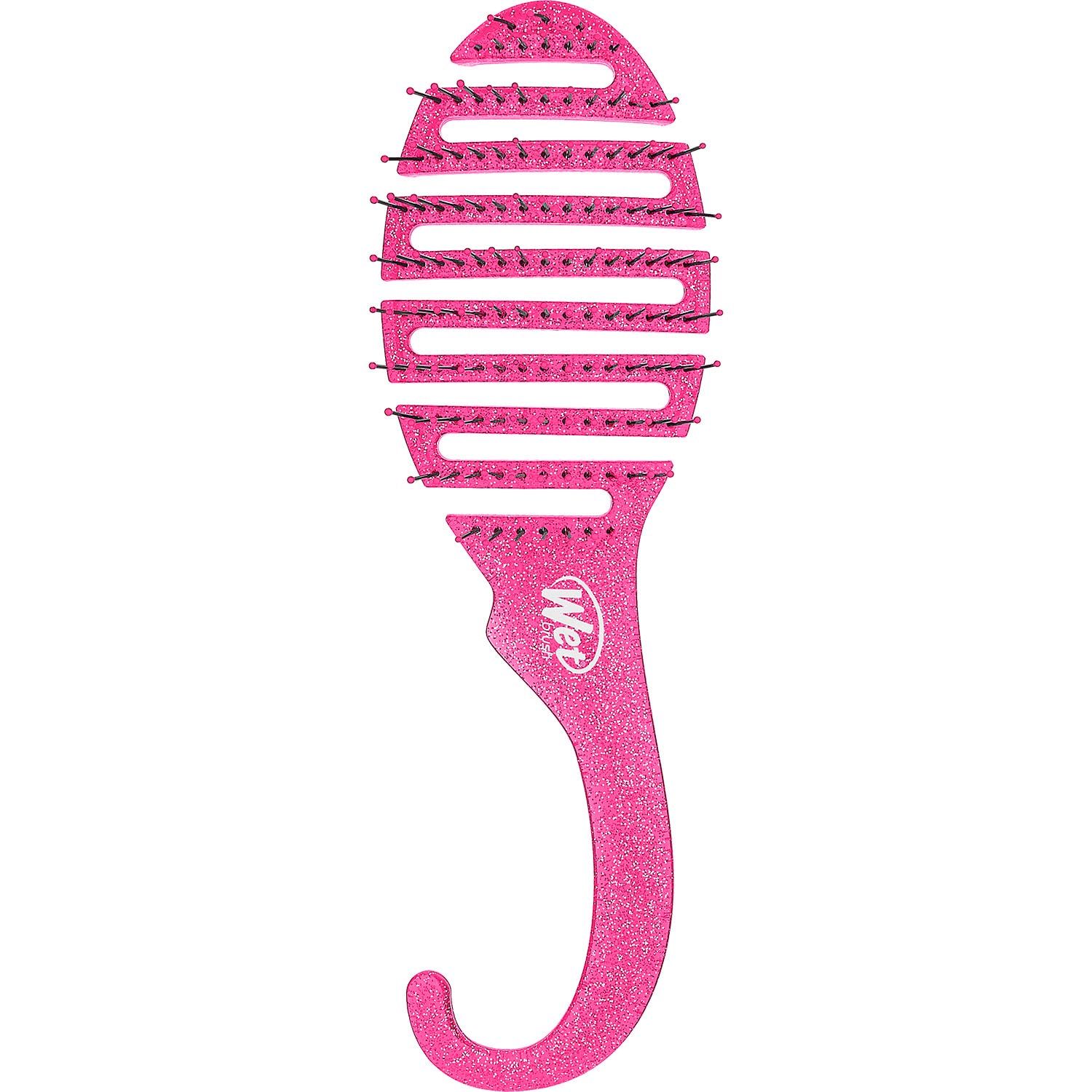 Wet Brush Hair Brush Shower Detangler - Pink Glitter - Exclusive Ultra-soft IntelliFlex Bristles - Minimizes Pain And Protects Against Split Ends And Breakage - For Women, Men, Wet And Dry Hair