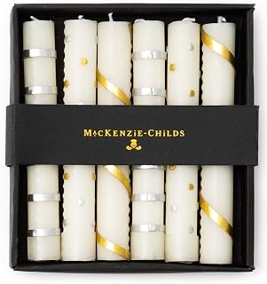 MacKenzie-Childs Mini Dinner Candles - Stars - Set of 6