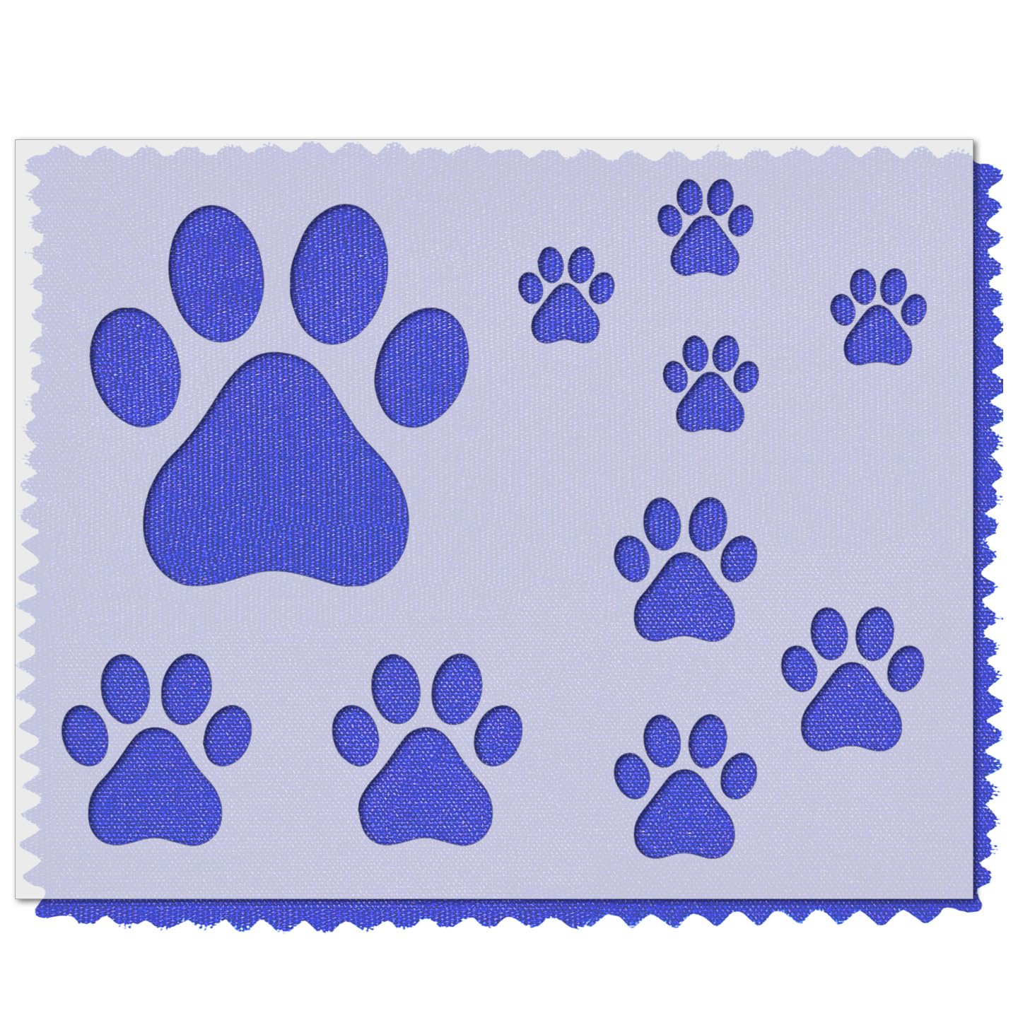 Paw Print Stencil Set | Reusable Dog Footprint Stencils for Painting on Wood, Walls, Fabric, Concrete & Other DIY Crafts | Durable and Thick Plastic |