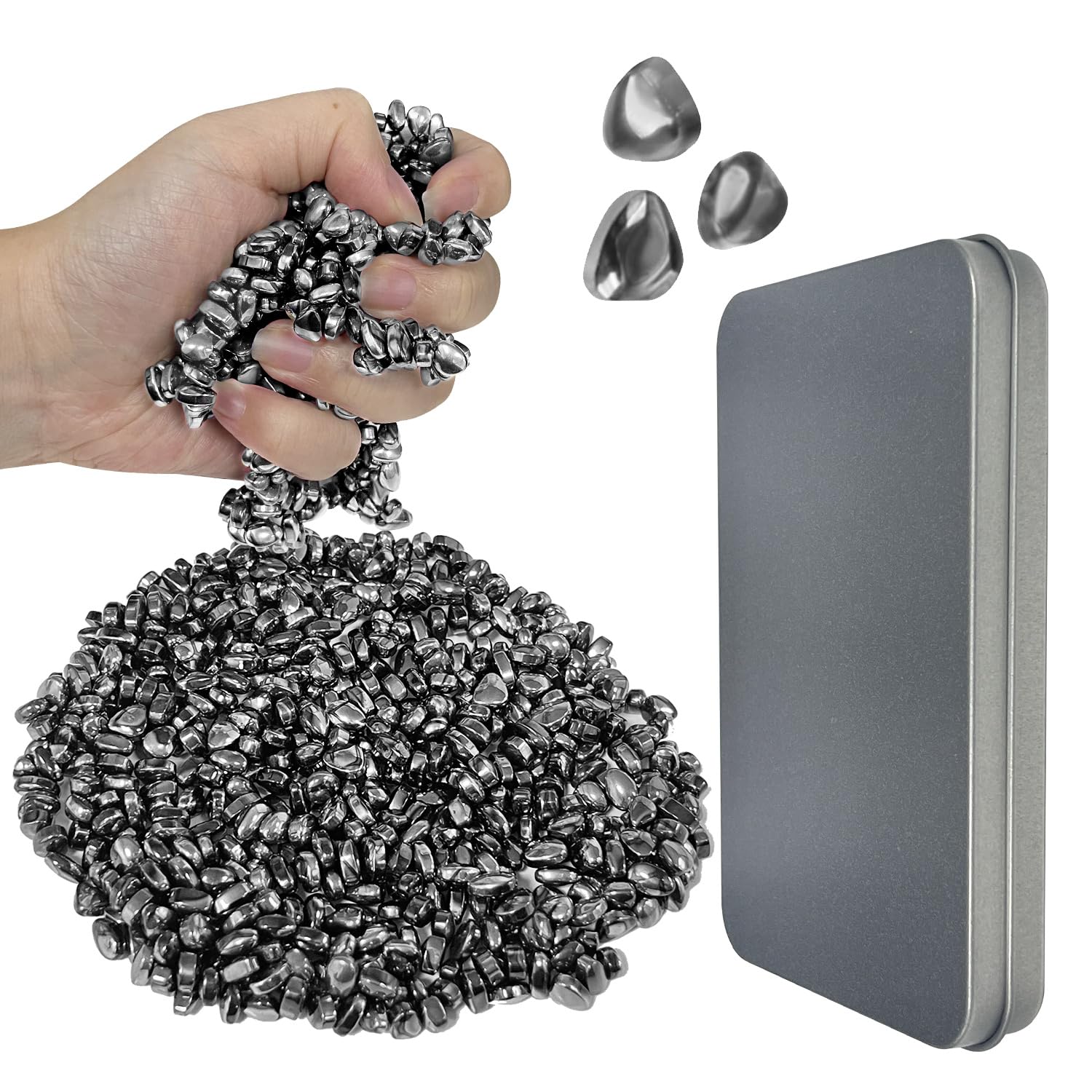 510pcs Ferrite Magnets Fidget Toys Set, Magnetic Stones, Fun Textures Office Desk Toy, Novelty Adults Gifts Black
