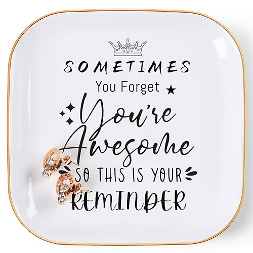 Inspirational Gifts for Women Trinket Ring Dish Jewelry Tray -
