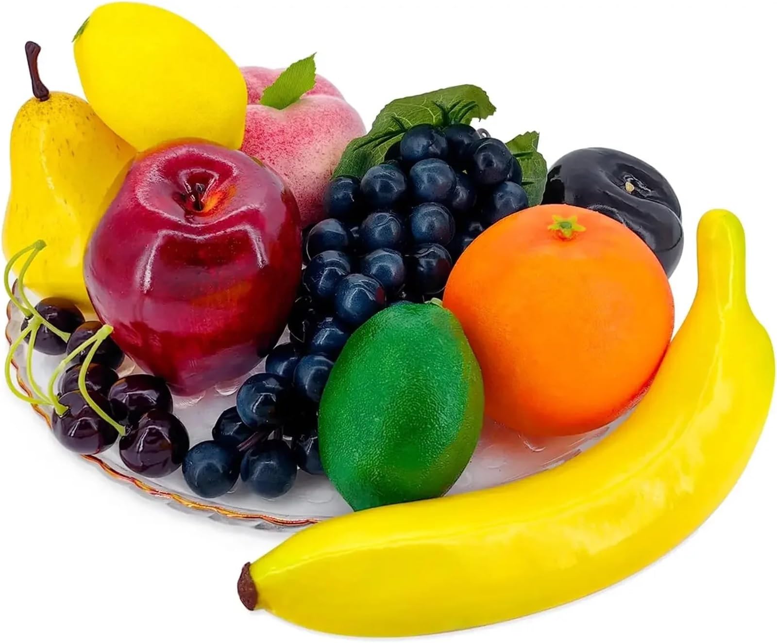 MZSKLW Fake Fruit Fake Fruits For Home Decoration, Fruit Model For Party, Strawberry, Mango, Bananas, 20 Pieces/set(12 Pcs Set-1)