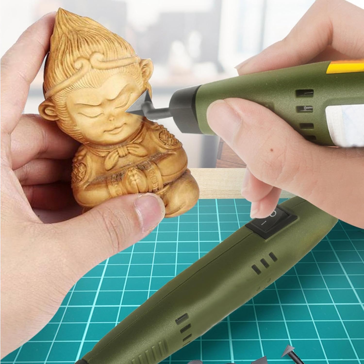 Pen Sander Easy to Use Sturdy Mini Power Sander for Sanding Grooves Surfaces