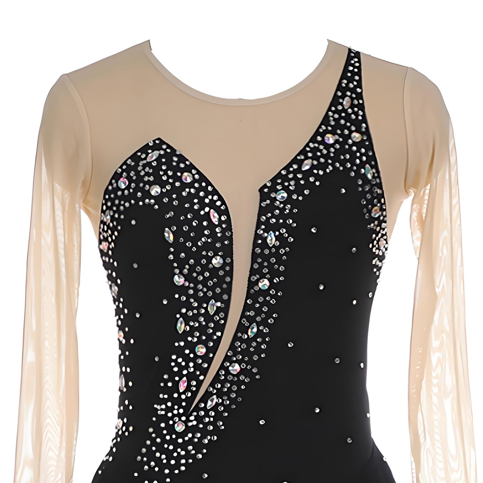 Robe de Patinage Artistique Professionnel pour Femmes, Faite à la Main, pour la Compétition et la Pratique, Patinage Artistique, Combinaison de Gymnastique pour Filles