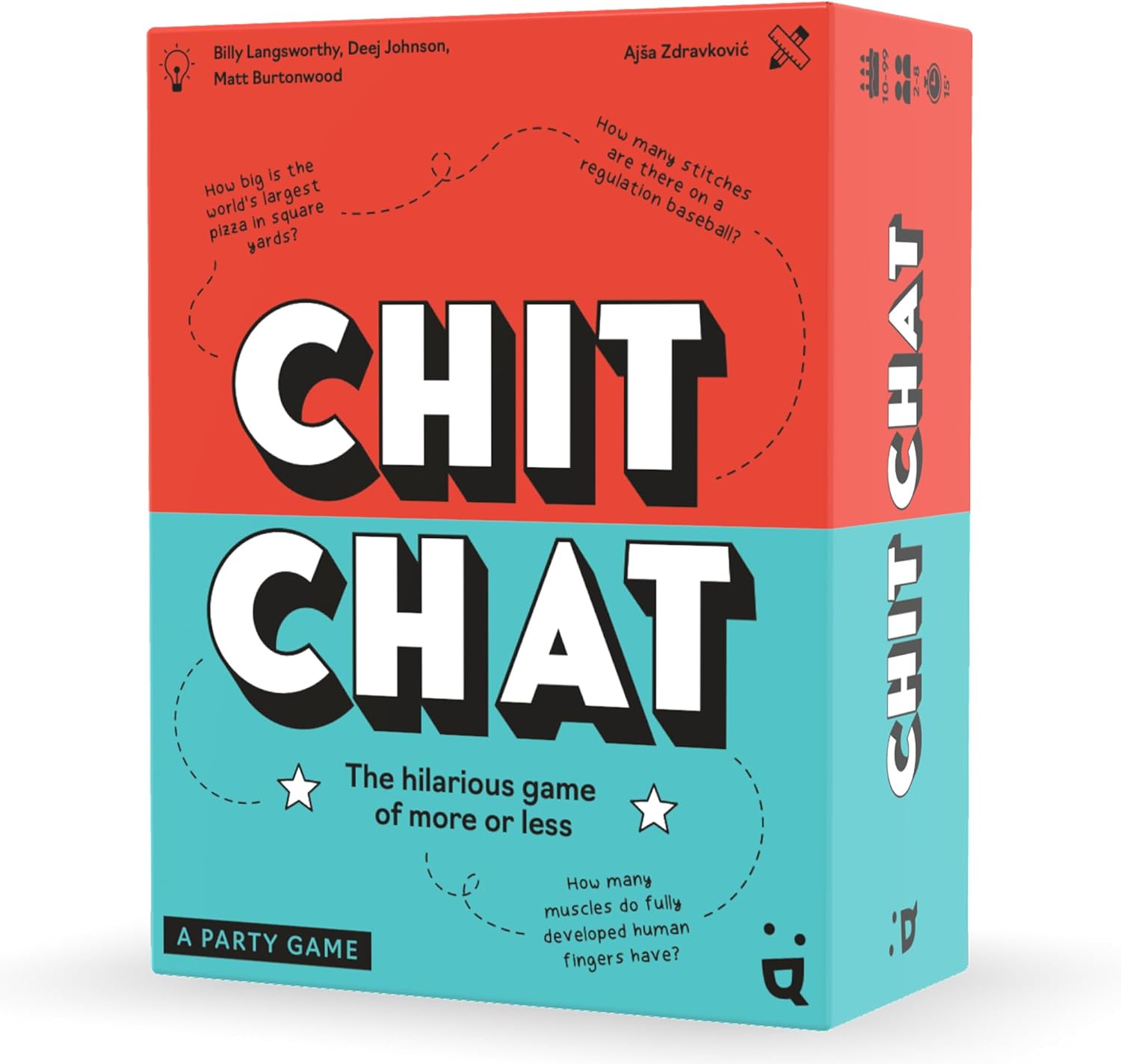 Chit Chat Party Game - Cooperative Teamwork & Guessing Game, Hilarious Fun for Family & Friends, Kids & Adults, Ages 8+, 4-10 Players, 15 Minute Playtime