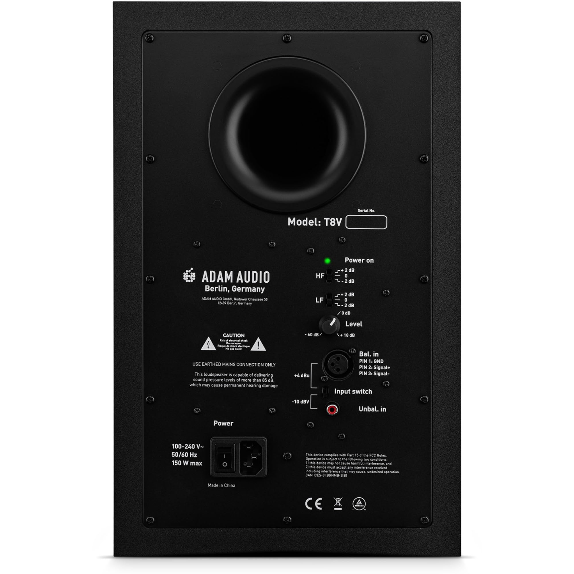 ADAM Audio T8V, Monitor da studio per registrazione, mixaggio e mastering, suono in qualità studio