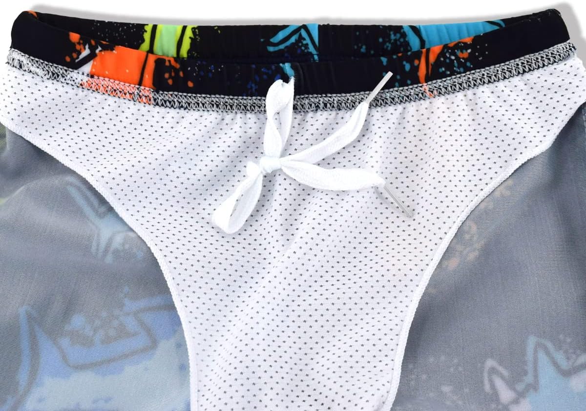 Boys Two Piece Rash Guard Swimsuits Kids Short Sleeve Sunsuit Swimwear Sets - Image 2