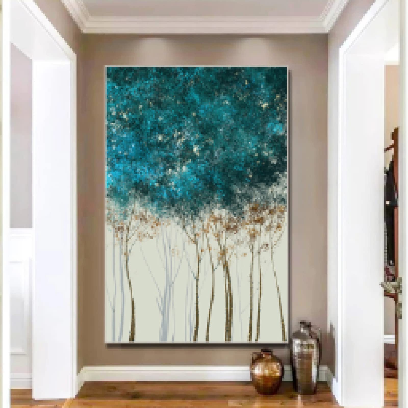 Toile murale Lucky Tree grand format 50x70cm pour illuminer un salon - 6