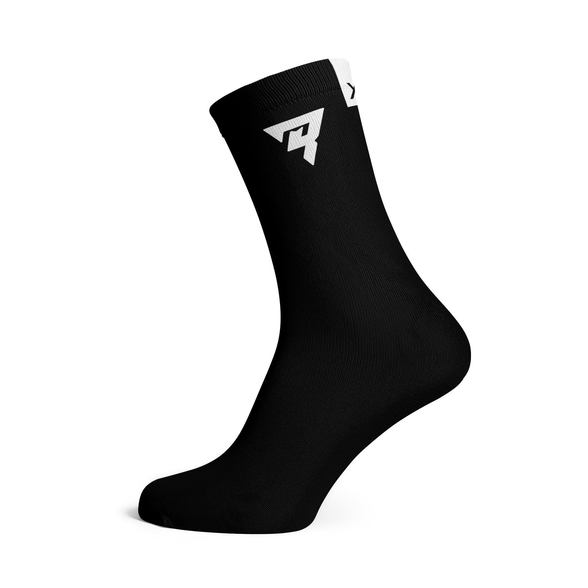 Sox Footwear Mario Roman Signature Black Crew Socks (Small)
