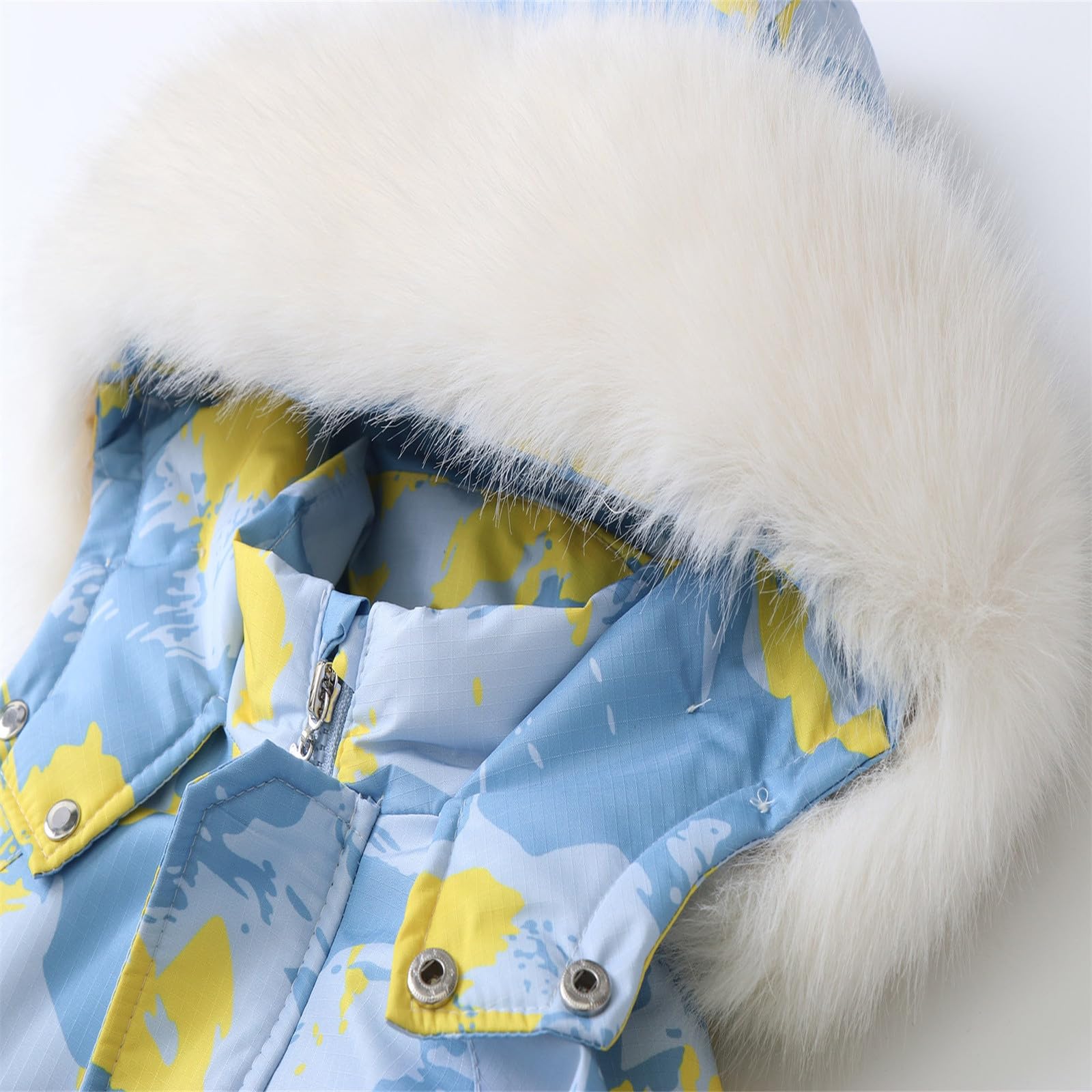 Combinaison de Ski Enfant Garçon à Capuche Imperméables Coupe-Vent Vêtements de Ski Fille Chaude Combinaisons de Neige Hiver Salopettes Veste Snowsuit Jumpsuit de Sports Coupe-Vent Garçon 1-5 Ans