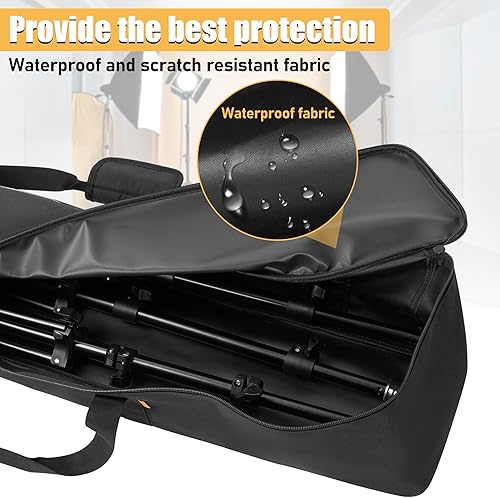 Vista 29 de Bolsa de trípode multifuncional de 32 x 7 x 7 pulgadas / 31.9 x 7.1 x 7.1 in resistente trípode con asa para luces, altavoces, cámaras, plumas