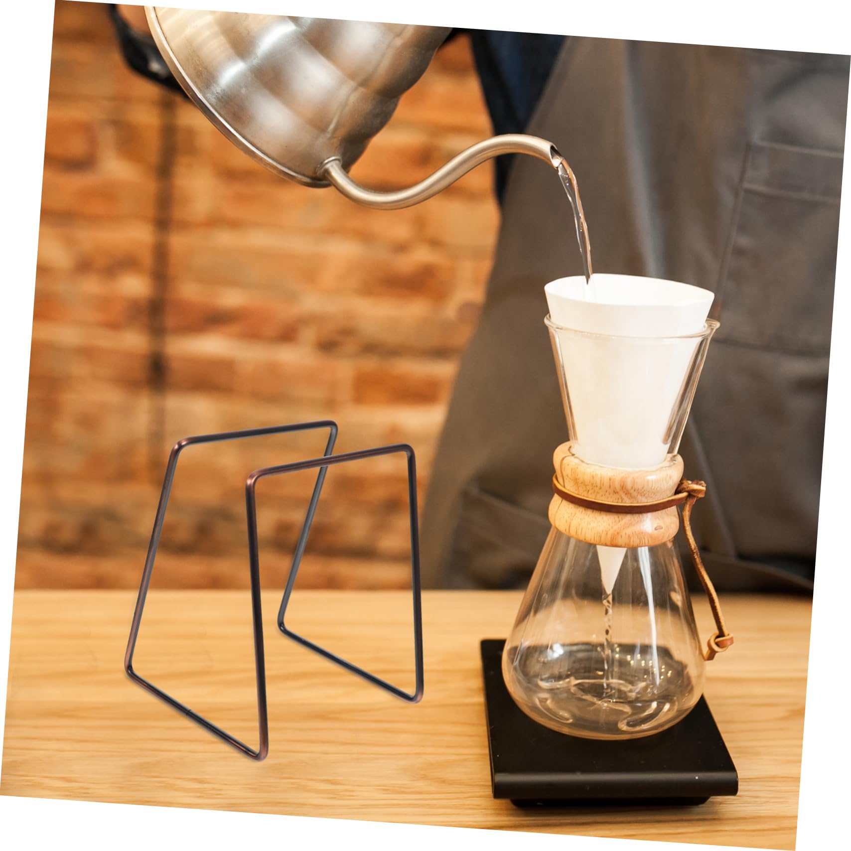 Soporte para Gotero de Café, Rejilla para Filtros de Café de Metal, Portavasos Reutilizable Fácil de Transportar para Uso en Cafetería