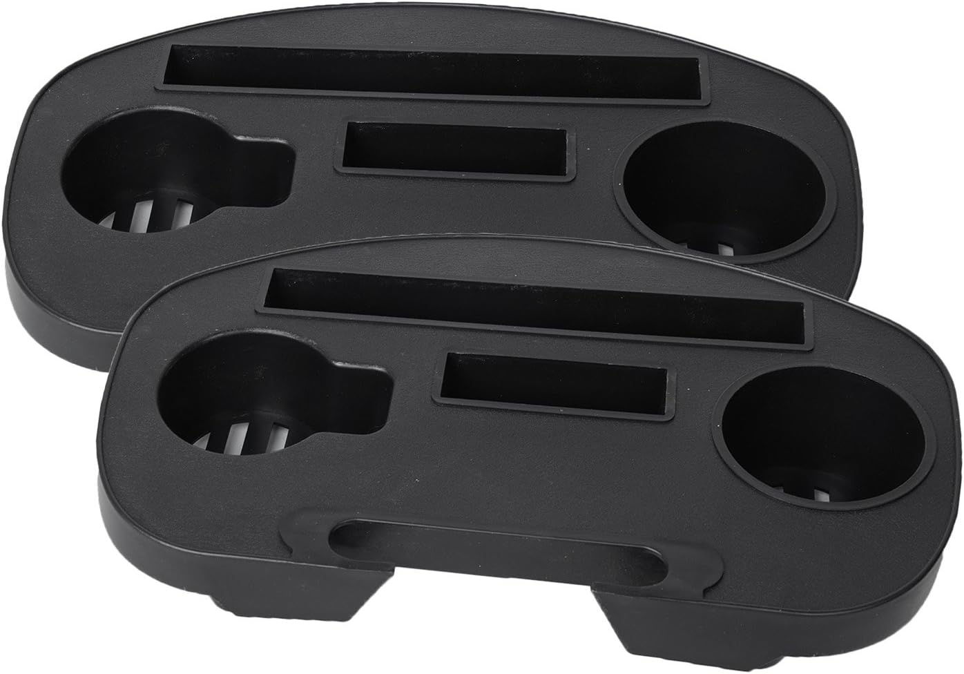 Coismo Large Utility Tray Clip On Chair Side Table Cup Holder for Zero Gravity Chairs, Set of 2