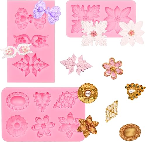 Gems - Moldes de silicona para fondant, joyería de diamante, moldes de chocolate para hornear para decoración de pasteles, decoración de cupcakes,