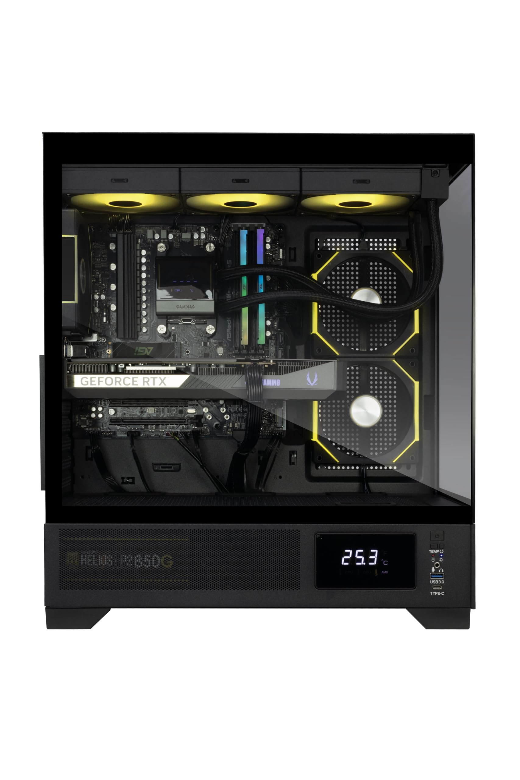 ZOTAC MEK AI-Enhanced Gaming PC Desktop Computer - NVIDIA GeForce RTX 5070 TI, AMD Ryzen 5 7600X up to 5.3GHz, 32GB DDR5 RGB, 2TB NVME M.2 SSD, 850W 80+ Gold PSU, WiFi+BT, Windows 11
