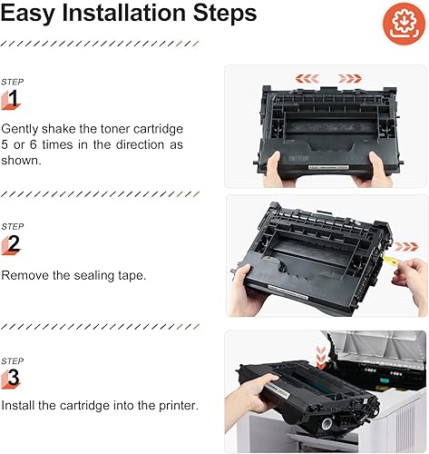Miniatura 6 de CF237A v4ink - Cartucho de tóner compatible con HP 37A CF237A, tóner negro para HP M607 M608 M609 M607n M607dn M608n M608dn M608dn M608x M609dn