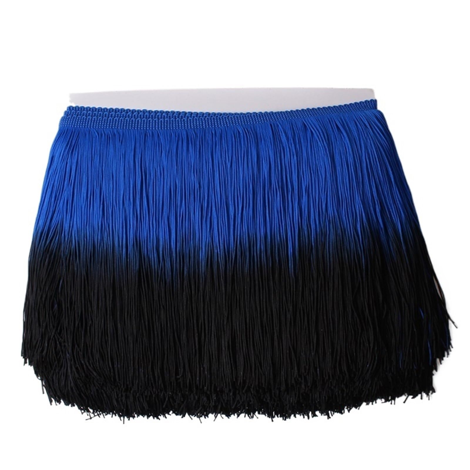 Tassel Fringe Trim 1Yard/Lot 20cm Lace Patchwork Color Trim Fringe DIY Latin Dress Stage Clothes Accessories Decorative Tassels Curtains Fabric(Color15 1Yard)